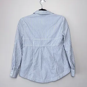 Maeve x Anthropologie Corset Button Down Striped Blouse Size 2 Petite thumbnail 6