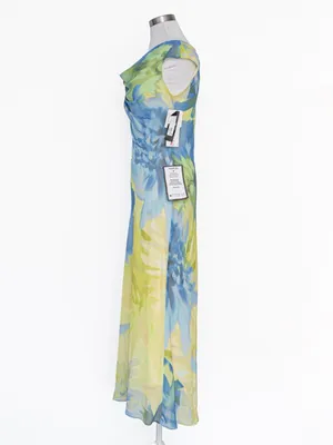 Betsy & Adam - Petite Floral Chiffon Maxi Dress thumbnail 6