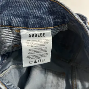 AGOLDE Women's Size 23 High Rise Tapered Utility Jeans Blue Denim Straight Leg thumbnail 9