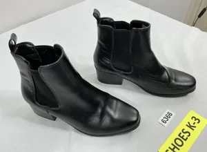 Womans A New Day Pullon Ankle Boots 7.5 Black Block Heel Elastic Ankle thumbnail 1