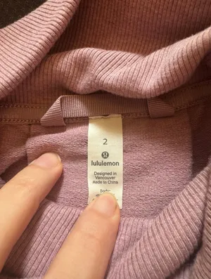 Lululemon Size 2 High Lines Pullover Vintage Mauve Heather thumbnail 2