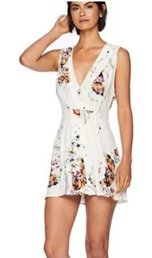 NWT Free People Back to Basics Floral Wrap Tunic/Dress thumbnail 1