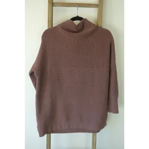 Free People Women's Ottoman Slouchy Mock Neck Tunic Sweater Mauve Size Small thumbnail 5