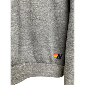 Aviator Nation Bolt Stitch Relaxed Crew Sweatshirt Gray Size‎ Small thumbnail 5