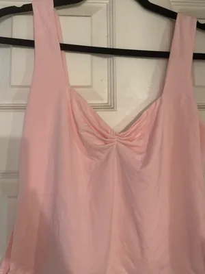 Brand New White Fox Taking Off Top Baby Pink Women’s Size Large thumbnail 4