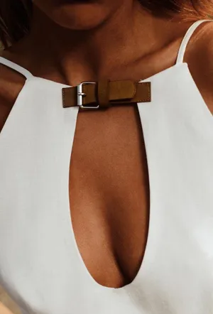 mini halter dress linen strap party coctail wedding casual thumbnail 7