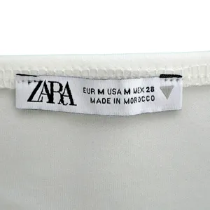 Zara Voluminous Ruffled Bandeau Boob Tube Bralette Oyster White thumbnail 4