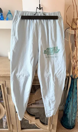 Boys Lie Sweatpants Womens Light Blue Size‎ Medium Cupid's Liquor Box Store thumbnail 1