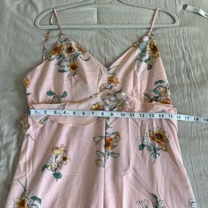 Lush Clothing Pink‎ Sundress with Spaghetti Straps and V-Neckline thumbnail 6