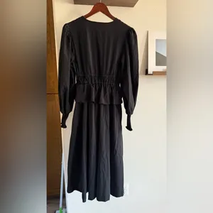 WeWoreWhat Black Ruffled Tiered Plunge Sundress thumbnail 3