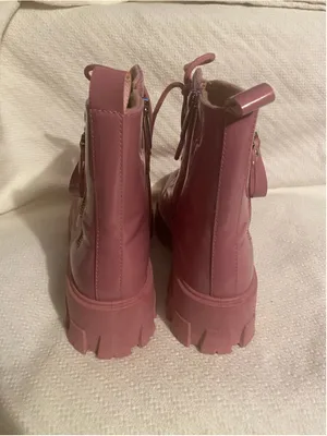 Cape Robbin Pink Patent Lug Sole Combat Boots Chunky Platform Indie Sleaze Boho‎ thumbnail 7