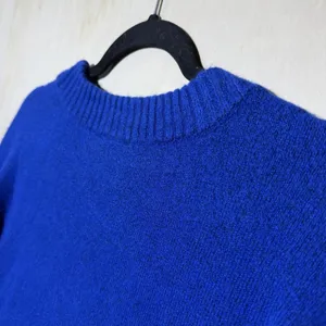 CeCe Blue Sweater Womens Large Knit Pullover Crewneck‎ Soft Cozy Top thumbnail 8