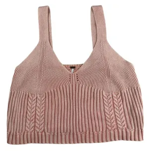 Young Fabulous & Broke Pink Crop Tank Top - Size L thumbnail 1