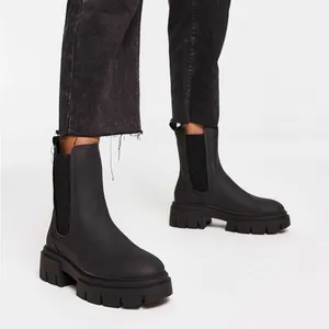 Schuh Black Amaya Split Sole Chunky Chelsea Boots thumbnail 2