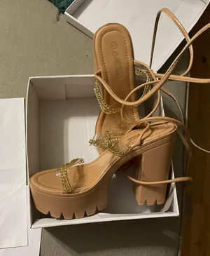 Nude Heels Tan Size 6.5 thumbnail 1