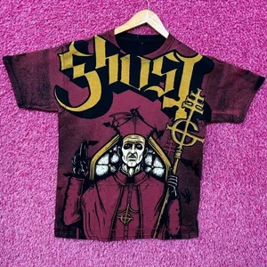 Ghost Papa Emeritus II Goth Metal All Front Tee XS thumbnail 1