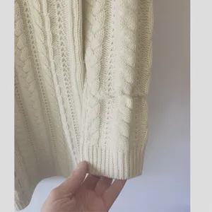 BB Dakota Alaska‎ Womens L Cable Knit Cowl Neck Sweater Dress Ivory Cream thumbnail 13