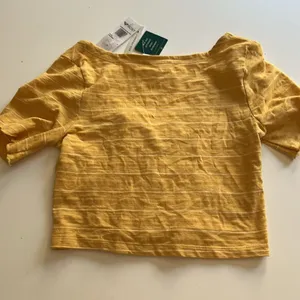 Roxy Uncomplicated Mind Button Front Stripe Tee Ochre Beachy Yarn, Small, NWT thumbnail 8