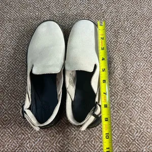 DR MARTENS Carlson Mules Shoes CREAM WARM SAND SUEDE LEATHER SZ 7L Boho Preppy thumbnail 7