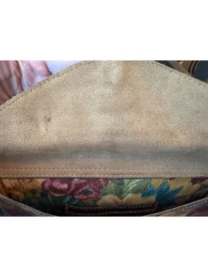 Patricia Nash Floral Leather Crossbody Bag 10x8 thumbnail 5