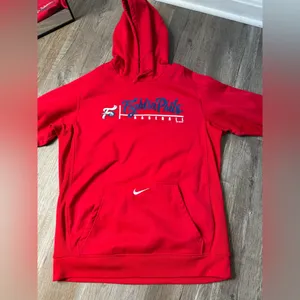 Nike Phillies Sweatshirt Hoodie Fightin Phils 2013 Baseball Red Blue Size M thumbnail 3