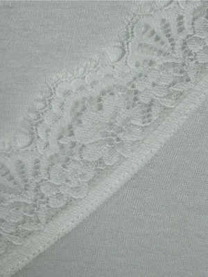 CUPSHE White Lace Trim Long Sleeve Top Size S NWT Romantic Coquette Y2K thumbnail 5