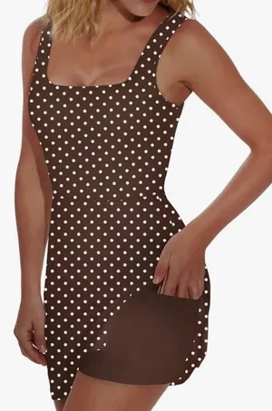 Amazon Athletic Dress for Women Mini U Neck Sleeveless Built in Shorts with Pockets thumbnail 3