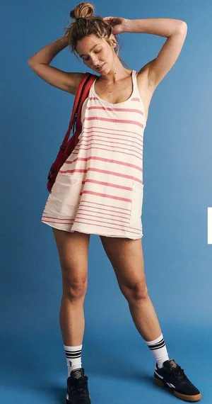 Free People Movement Striped Hot Shot Dress | NWOT | Medium | MSRP $70 thumbnail 2