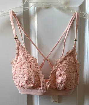 Aerie Lace Bralette in Blush Size XS New with Tags thumbnail 1