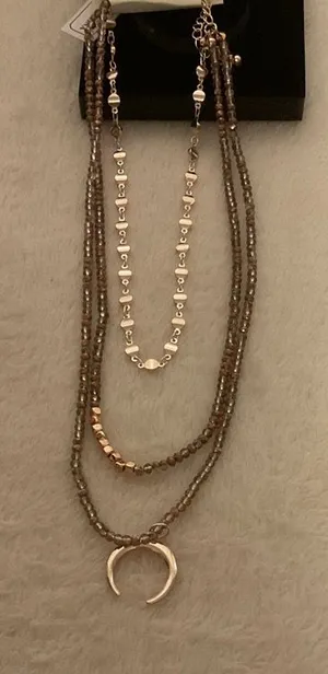 Pomina Three tier Necklace Gold thumbnail 1