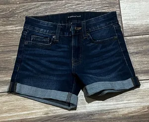 Aeropostale blue denim shorts thumbnail 1