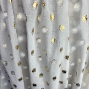 Lulus White Gold Polka Dot Cover Up Maxi Skirt Size S NWT thumbnail 6