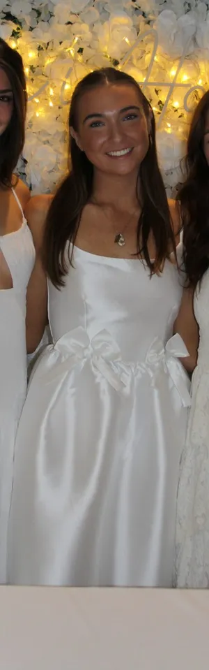 White Lulus Dress Midi thumbnail 2