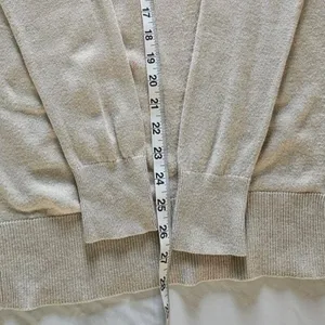 LOFT Sweater Womens Sz M Boat Neck‎ Neutral Minimalist Cozy Business Casual Knit thumbnail 7