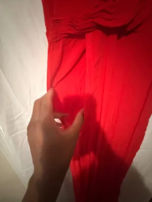 Express Red wrap top jumpsuit thumbnail 4