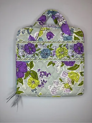 Vera Bradley Watercolor Tech Organizer Floral Quilted Travel Electronics Case thumbnail 2
