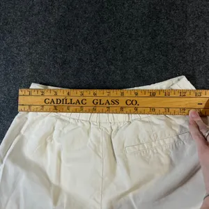 Uniqlo‎ Linen Blend Skort Cream Off White Wrap Front Mini Shorts Womens Small thumbnail 7