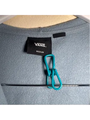 Vans Zip-Up Hoodie, Size M, Blue and Black thumbnail 2
