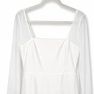 Lulus Luxe Bridal Lovingly Yours White Mesh Long Sleeve Wedding Maxi Dress XL thumbnail 7
