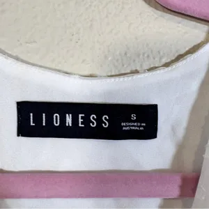 Lioness White Swiss Dot Tiered Mini Dress Womens S Boho Fairy Cottage Core Bride thumbnail 10