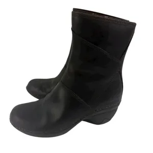 *Merrell Emma Boots Womens 6 Brown Brunette Leather Comfort Mid Calf Zip Winter thumbnail 1