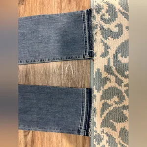 Lucky Brand Blue Distressed Straight Leg Jeans thumbnail 3