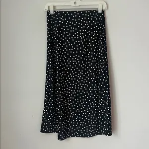 NWT The Drop Womens Black White Polka Dot Midi Skirt Size XS = thumbnail 6