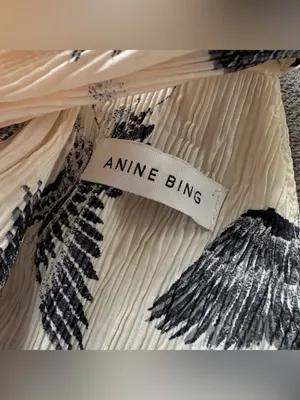 Anine Bing Becca Crane Print Halter Neck Top Medium thumbnail 4