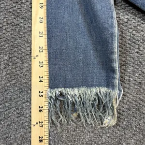We The‎ Free Frayed Raw Hem Skinny Jeans Size 25 Distressed High Rise Light Wash thumbnail 5