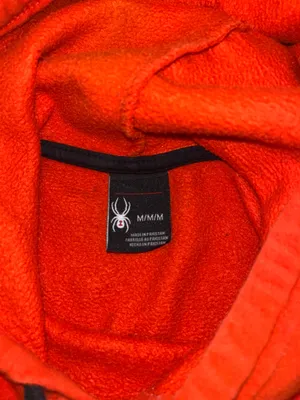 Spyder Red Graphic Hoodie Size M Pullover Sweatshirt thumbnail 5