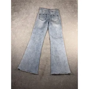 Mica Los Angeles Women's Blue Wash‎ Flare Mid Rise Jeans 24 thumbnail 7