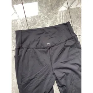 Prana Becksa 7/8 Jogger Dark Gray High Waisted Ribbed Yoga Pants Womens Large thumbnail 2