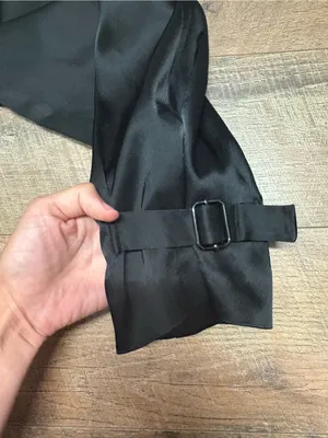 Babaton Aritzia Refined Satin Cargo Pant In Black Size 2 thumbnail 8