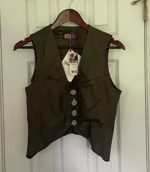 Jia Western Leather Vest thumbnail 3